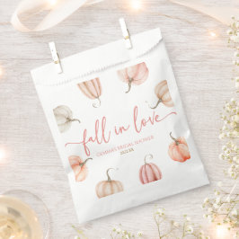 Herfst in liefde roze pompoen Vrijgezellenfeest Bedankzakje