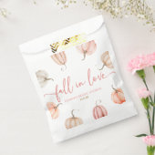 Herfst in liefde roze pompoen Vrijgezellenfeest Bedankzakje (Gezegeld)