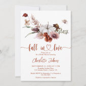 Herfst in Liefde Rust Bloemen Herfst Vrijgezellenf Kaart (Voorkant)