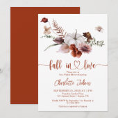 Herfst in Liefde Rust Bloemen Herfst Vrijgezellenf Kaart (Voorkant / Achterkant)
