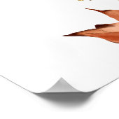 Herfst in Liefde Rust Cream Vrijgezellenfeest Welk Poster (Hoek)