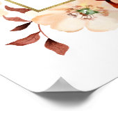 Herfst in Liefde Rust Goud Vrijgezellenfeest Welko Poster (Hoek)