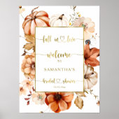 Herfst in Liefde Rust Goud Vrijgezellenfeest Welko Poster (Voorkant)