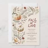 Herfst in Liefde Rustiek Herfst Vrijgezellenfeest Kaart (Voorkant)