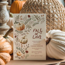 Herfst in Liefde Rustiek Herfst Vrijgezellenfeest Kaart