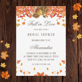 Herfst in Liefde Rustiek Herfst Vrijgezellenfeest Kaart