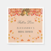 Herfst in Liefde Rustiek Herfst Vrijgezellenfeest Servet (Voorkant)