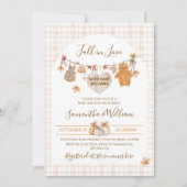 Herfst in Liefde Rustiek Modern Neutraal Baby show Kaart (Voorkant)