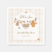 Herfst in Liefde Rustiek Modern Neutraal Baby show Servet (Voorkant)