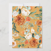 Herfst in liefde rustiek mosterdgeel Vrijgezellenf Kaart (Achterkant)