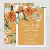 Herfst in liefde rustiek mosterdgeel Vrijgezellenf Kaart (Voorkant / Achterkant)