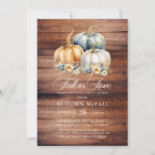 Herfst in liefde rustiek Vrijgezellenfeest gouden  Kaart (Voorkant)