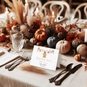 Herfst in Liefde Rustieke Baby Clothesline Baby sh Bedankkaart