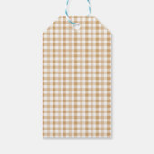 Herfst in Liefde Rustieke Baby Clothesline Baby sh Cadeaulabel (Achterkant)