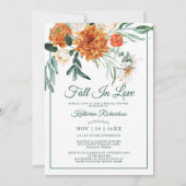 Herfst in liefde rustieke bloemenherfst Vrijgezell Kaart (Voorkant)