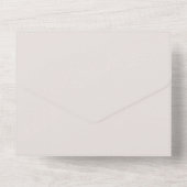 Herfst in liefde rustieke bloemenpompoen herfstbru all in one uitnodiging (Achterkant)