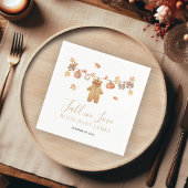 Herfst in Liefde Rustieke Boho Herfst Baby shower Servet