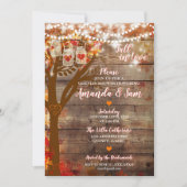 Herfst in liefde rustieke bruidsdouche uitnodiging (Voorkant)