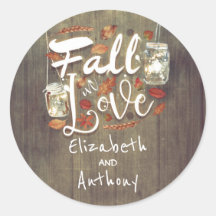 Herfst in liefde rustieke bruiloft Mason Jar Light