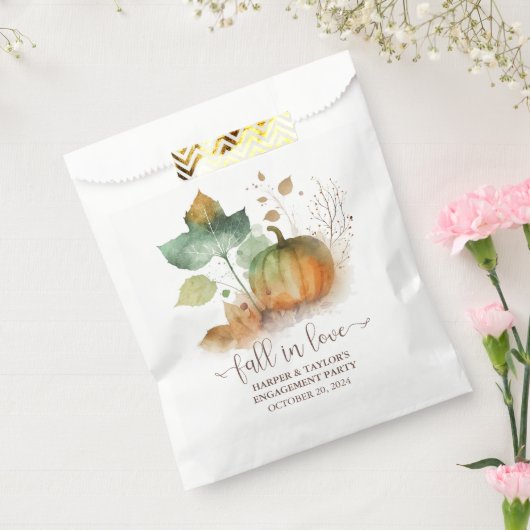 Herfst in liefde rustieke elegante pompoen bedankzakje (Gezegeld)