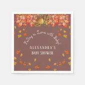 Herfst in Liefde Rustieke Herfst Baby Showe Servet (Voorkant)