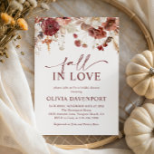 Herfst in Liefde Rustieke Herfst Bloemen Vrijgezel Kaart