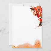 Herfst in liefde rustieke herfst bloemenfoto save the date (Achterkant)