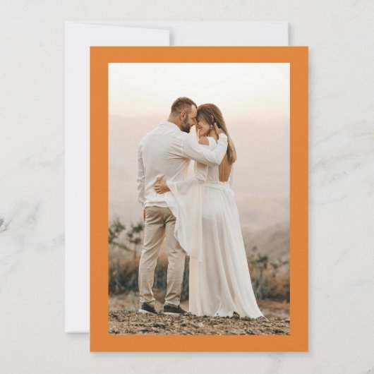 Herfst in Liefde Rustieke Pompoen Herfst Engagemen Kaart (Achterkant)