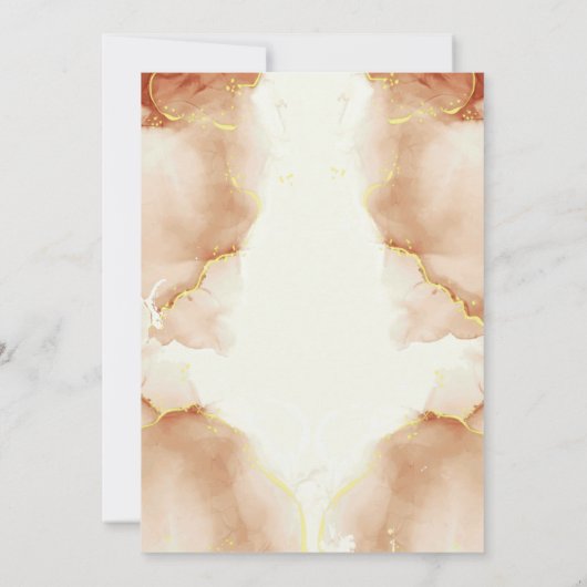 herfst in liefde Rustieke waterverf Vrijgezellenfe Kaart (Achterkant)