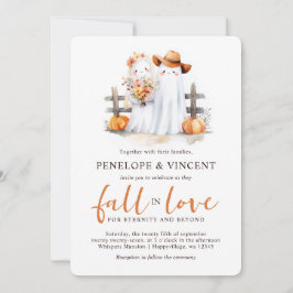 Herfst in liefde Schattigee geesten bruiloft uitno Kaart