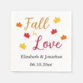 Herfst in liefde servet (Voorkant)