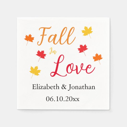 Herfst in liefde servet (Voorkant)