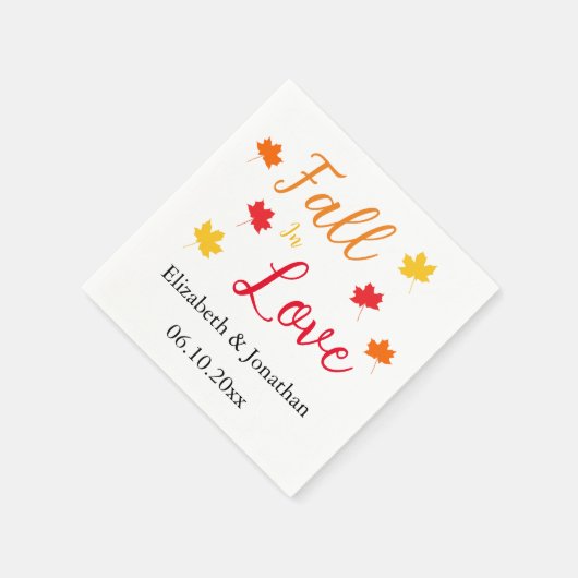 Herfst in liefde servet (Hoek)