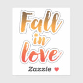 Herfst in Liefde Sticker (Vel)