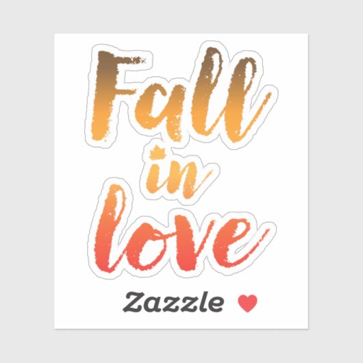 Herfst in Liefde Sticker (Vel)