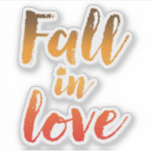 Herfst in Liefde Sticker (Voorkant)