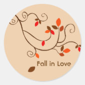 Herfst in Liefde Sticker (Voorkant)