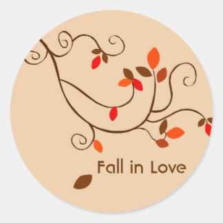 Herfst in Liefde Sticker