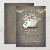 Herfst in Liefde Succulenten Pompoenen Repetitie D Kaart (Voorkant / Achterkant)