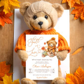 Herfst in Liefde Teddy Bear Baby shower Kaart