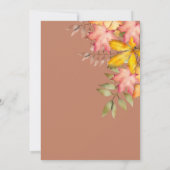 Herfst in liefde terracotta Herfst herfstbladeren  Kaart (Achterkant)