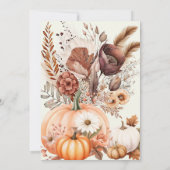 herfst in liefde terracotta pampas grass vrijgezel kaart (Achterkant)