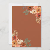 Herfst in Liefde Terracotta Pompoen Schuur Hout Hu Save The Date (Achterkant)