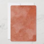 Herfst in liefde Terracotta repetitie diner Kaart (Achterkant)