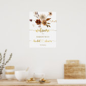 Herfst in Liefde Terracotta Vrijgezellenfeest Welk Poster (Keuken)