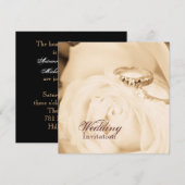 Herfst in liefde trouwring verlovingsfeest kaart (Voorkant / Achterkant)