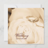 Herfst in liefde trouwring verlovingsfeest kaart (Voorkant)