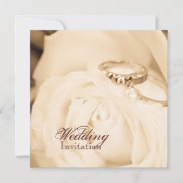 Herfst in liefde trouwring verlovingsfeest kaart