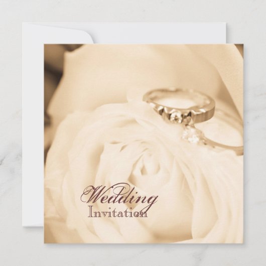 Herfst in liefde trouwring verlovingsfeest kaart (Voorkant)