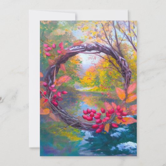 Herfst in Liefde Uitnodiging (Achterkant)